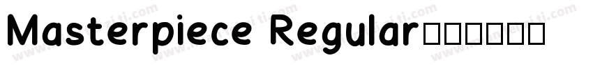 Masterpiece Regular字体转换